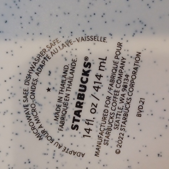 Starbuck's RARE Speckled Summer 2022 14-ounce Cactus Floral Mug - Picture 5 of 6